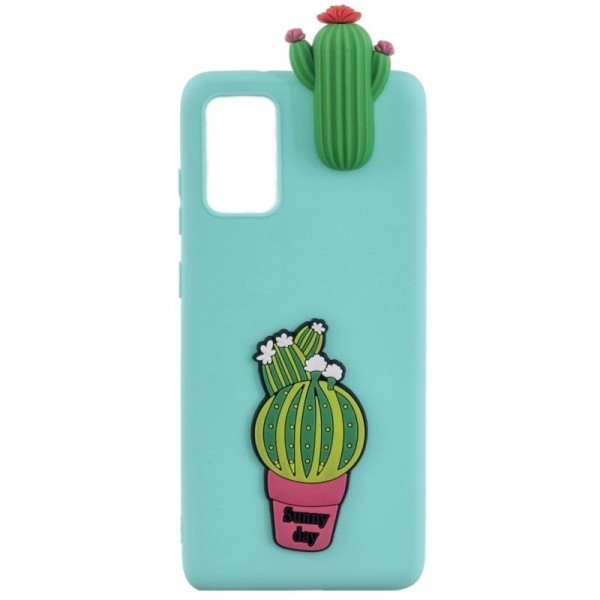 „Squezy“ Cactus Kõva silikoon (TPU) kaaned - piparmünt (Galaxy A41)