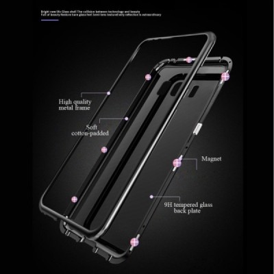 Samsung Galaxy S8 (G950) Frame skaidrus (permatomas) magnetinis plastikinis dėklas | Priedai.lt