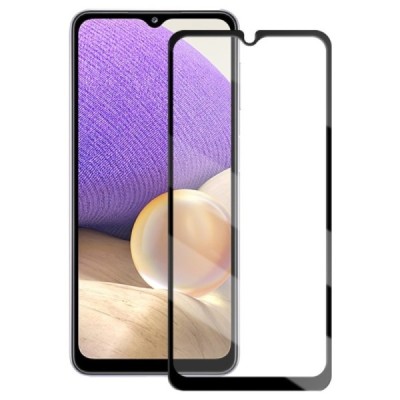 Samsung Galaxy A32 5G „Mocolo“ 2.5D 9H Tempered Glass sustiprintos apsaugos juodas pilnai dengiantis apsauginis ekrano stiklas 0