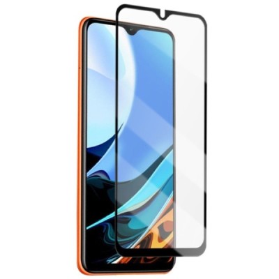 Xiaomi Redmi 9T „Mocolo“ 9H 2.5D Tempered Glass sustiprintos apsaugos juodas pilnai dengiantis apsauginis ekrano stiklas 0,26 mm