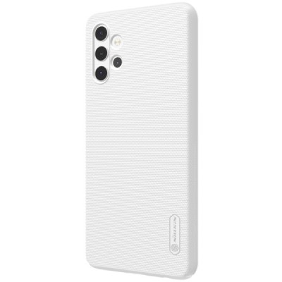 Samsung Galaxy A32 5G „Nillkin“ Frosted Shield baltas plastikinis dėklas, nugarėlė | Priedai.lt