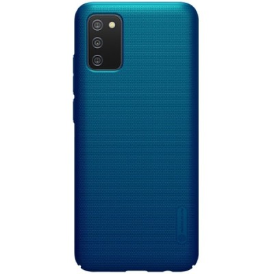 Samsung Galaxy M02s „Nillkin“ Frosted Shield mėlynas plastikinis dėklas, nugarėlė | Priedai.lt