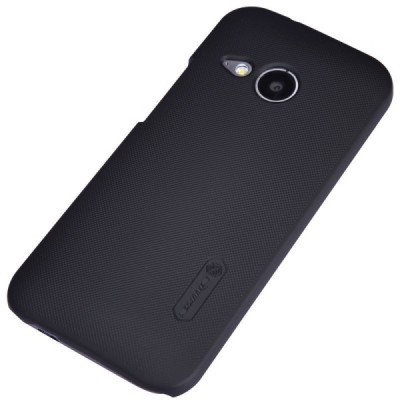 Nillkin Frosted Shield HTC One Mini 2 (HTC One M8 mini) plastikinis juodas dėklas - nugarėlė su ekrano plėvele / Priedai.lt
