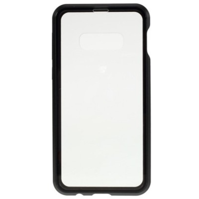 Samsung Galaxy S10e (G970) Frame skaidrus (permatomas) magnetinis dvigubas plastikinis dėklas | Priedai.lt