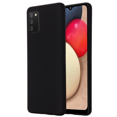Samsung Galaxy M02s Shell kieto silikono TPU juodas dėklas - nugarėlė | Priedai.lt