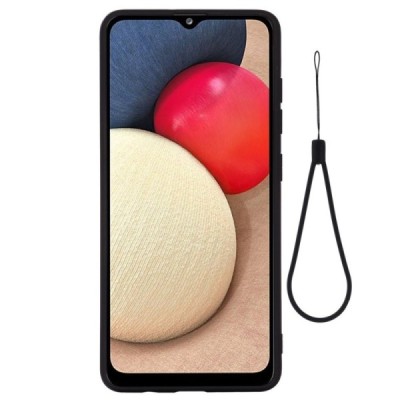Samsung Galaxy M02s Shell kieto silikono TPU juodas dėklas - nugarėlė | Priedai.lt