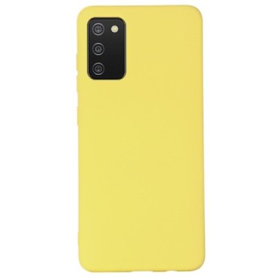 Samsung Galaxy M02s Shell kieto silikono TPU geltonas dėklas - nugarėlė | Priedai.lt