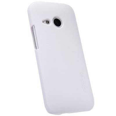 Nillkin Frosted Shield HTC One Mini 2 (HTC One M8 mini) plastikinis baltas dėklas - nugarėlė su ekrano plėvele / Priedai.lt