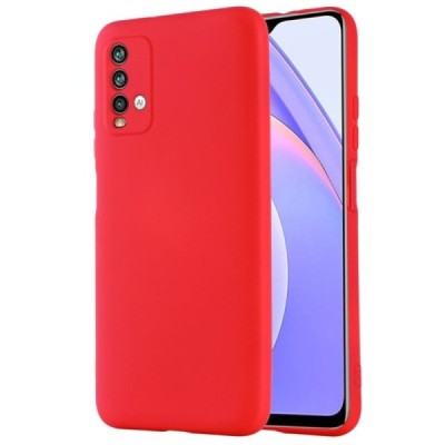 Xiaomi Redmi 9T 5G Shell kieto silikono TPU raudonas dėklas - nugarėlė | Priedai.lt