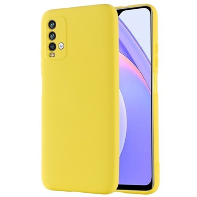 Xiaomi Redmi 9T 5G Shell kieto silikono TPU geltonas dėklas - nugarėlė | Priedai.lt