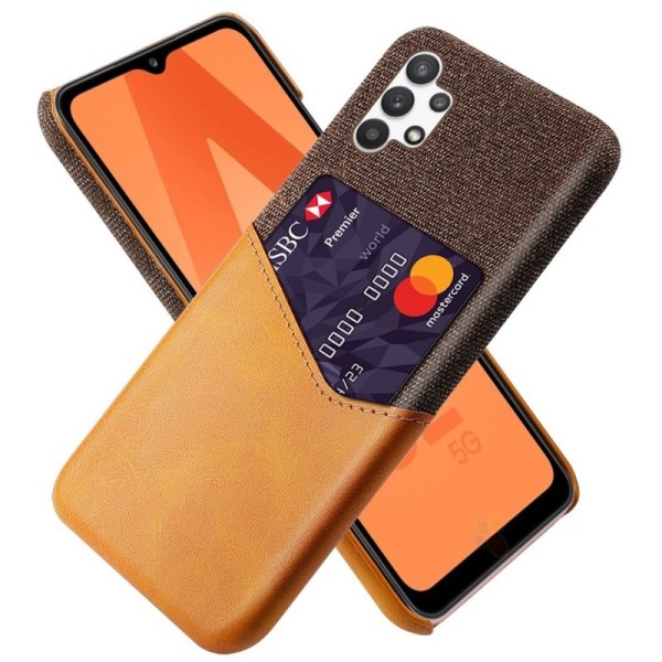 „KSQ“ Shell kaaned taskuga - pruun (Galaxy A32 5G)