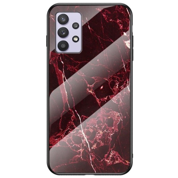 „Marble“ Kõva silikoon (TPU) kaaned - punane (Galaxy A32 5G)
