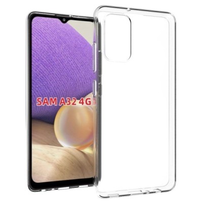 Samsung Galaxy A32 4G (A325F) kieto silikono TPU skaidrus dėklas - nugarėlė | Priedai.lt