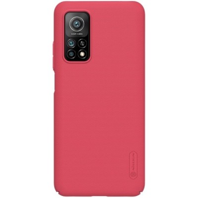 Xiaomi Mi 10T (Mi 10T Pro) Nillkin Frosted Shield raudonas plastikinis dėklas, nugarėlė | Priedai.lt