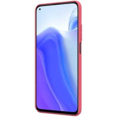Xiaomi Mi 10T (Mi 10T Pro) Nillkin Frosted Shield raudonas plastikinis dėklas, nugarėlė | Priedai.lt
