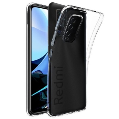 Xiaomi Redmi 9T 5G kieto silikono TPU skaidrus dėklas - nugarėlė | Priedai.lt