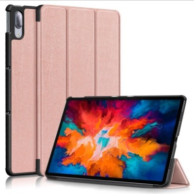 Lenovo Tab P11 Pro 11.5" (J706F) atverčiamas auksinis odinis dėklas (sulankstomas) | Priedai.lt
