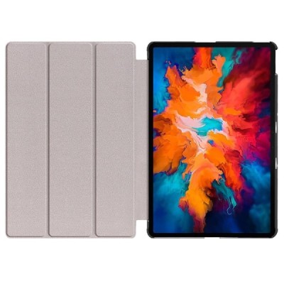 Lenovo Tab P11 Pro 11.5" (J706F) atverčiamas bordo odinis dėklas (sulankstomas) | Priedai.lt
