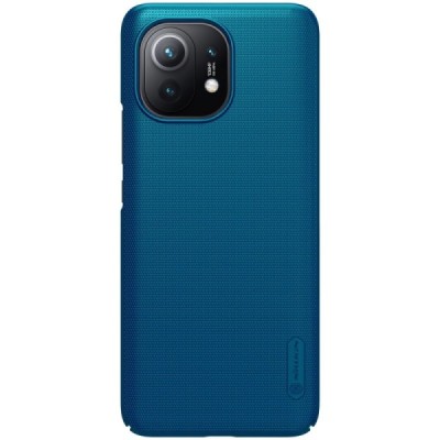Xiaomi Mi 11 Nillkin Frosted Shield mėlynas plastikinis dėklas | Priedai.lt