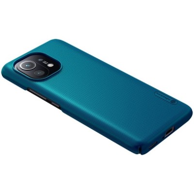 Xiaomi Mi 11 Nillkin Frosted Shield mėlynas plastikinis dėklas | Priedai.lt