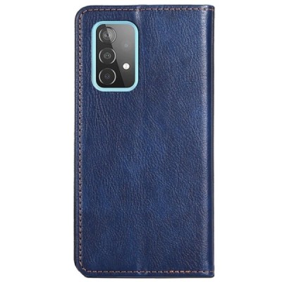 Solidus Samsung Galaxy A52 5G (A526B, A525F) mėlynas odinis atverčiamas dėklas | Priedai.lt