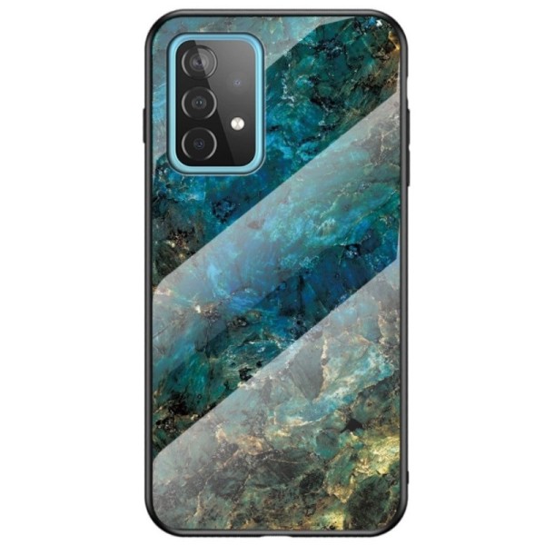 „Marble“ Kõva silikoon (TPU) kaaned - sinine (Galaxy A52 / A52s)