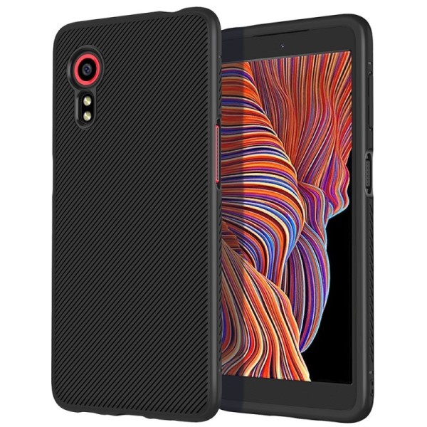 „Jazz“ Kõva silikoon (TPU) kaaned - must (Galaxy Xcover 5)