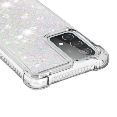 Samsung Galaxy A52 5G (A526B, A525F) Shine Kickstand kieto silikono TPU skaidrus dėklas - nugarėlė | Priedai.lt