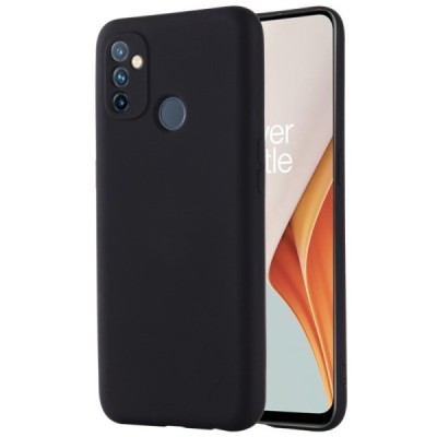 OnePlus Nord N100 Shell kieto silikono TPU juodas dėklas - nugarėlė | Priedai.lt