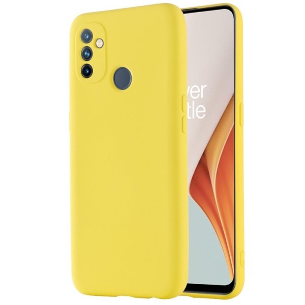 „Shell“ Kõva silikoon (TPU) kaaned - kollane (OnePlus Nord N100)