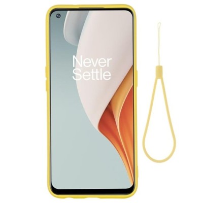 OnePlus Nord N100 Shell kieto silikono TPU geltonas dėklas - nugarėlė | Priedai.lt