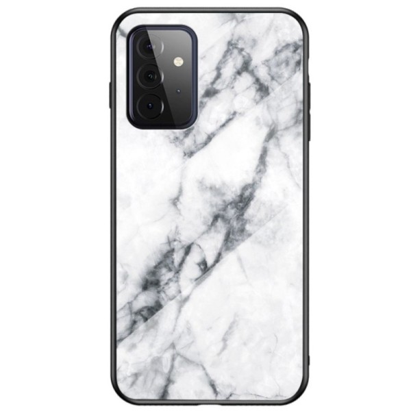 „Marble“ Kõva silikoon (TPU) kaaned - valge (Galaxy A72)