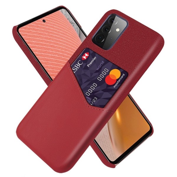 „KSQ“ Shell kaaned taskuga - punane (Galaxy A72)