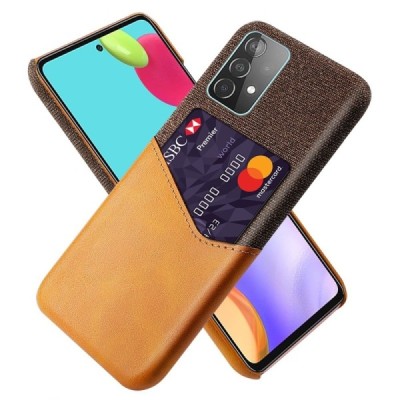 „KSQ“ Shell Samsung Galaxy A52 5G (A526B, A525F) rudas odinis dėklas - nugarėlė su kišenėle kortelėms | Priedai.lt