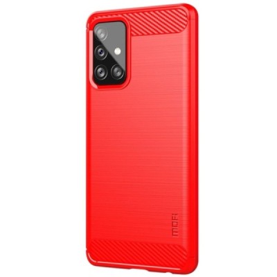 Samsung Galaxy A72 (A726B) „Mofi“ kieto silikono TPU raudonas dėklas - nugarėlė | Priedai.lt