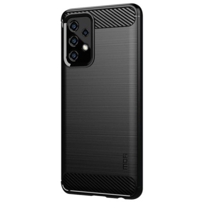 Samsung Galaxy A52 5G (A526B, A525F) „Mofi“ kieto silikono TPU juodas dėklas - nugarėlė | Priedai.lt