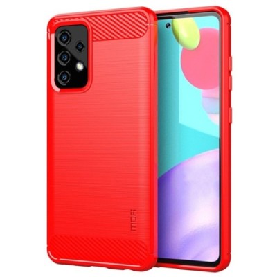 Samsung Galaxy A52 5G (A526B, A525F) „Mofi“ kieto silikono TPU raudonas dėklas - nugarėlė | Priedai.lt