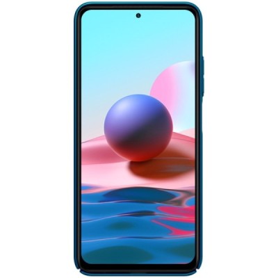 Xiaomi Redmi Note 10 4G (Note 10s, Poco M5s) Nillkin Frosted Shield mėlynas plastikinis dėklas, nugarėlė | Priedai.lt