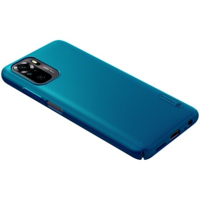 Xiaomi Redmi Note 10 4G (Note 10s, Poco M5s) Nillkin Frosted Shield mėlynas plastikinis dėklas, nugarėlė | Priedai.lt