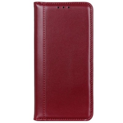 Xiaomi Redmi Note 10 Pro bordo odinis atverčiamas dėklas - knygutė su magnetu | Priedai.lt
