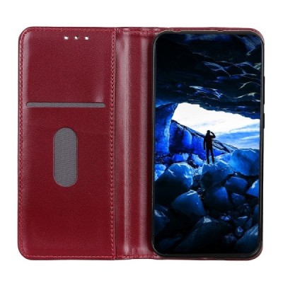 Xiaomi Redmi Note 10 Pro bordo odinis atverčiamas dėklas - knygutė su magnetu | Priedai.lt