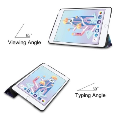 Apple iPad mini 4 (iPad mini 2019) atverčiamas spalvotas „Cosmo“ dėklas - knygutė | Priedai.lt