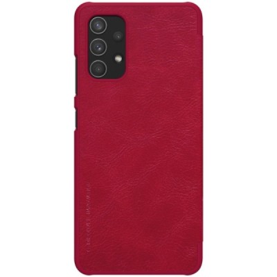 Prabangus „Nillkin“ Qin serijos raudonas odinis atverčiamas Samsung Galaxy A32 4G (A325F) dėklas | Priedai.lt