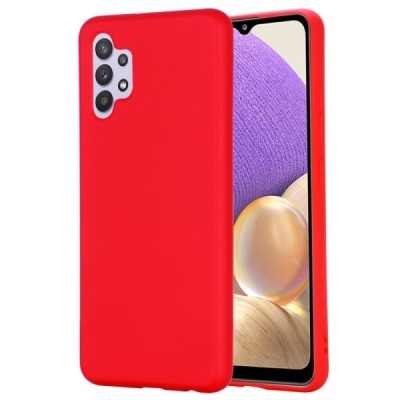 Samsung Galaxy A32 4G (A325F) Shell kieto silikono TPU raudonas dėklas - nugarėlė | Priedai.lt