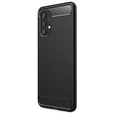 Samsung Galaxy A32 4G (A325F) Carbon kieto silikono TPU juodas dėklas - nugarėlė | Priedai.lt