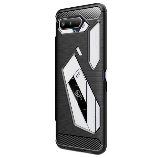 „Carbon“ Kõva silikoon (TPU) kaaned - must (Rog Phone 5)