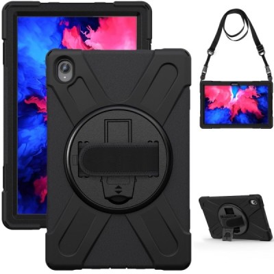 Lenovo Tab P11 11" (J606F) sustiprintos apsaugos (360°) juodas dėklas - nugarėlė | Priedai.lt
