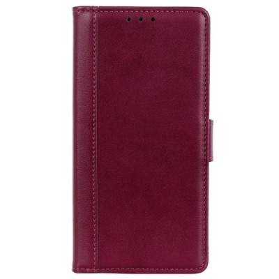 Xiaomi Mi 11 Lite bordo odinis atverčiamas dėklas - knygutė su magnetu | Priedai.lt