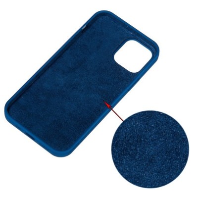 Apple iPhone 12 Pro Max kieto silikono TPU mėlynas dėklas - nugarėlė | Priedai.lt