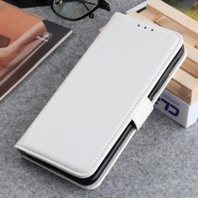 Samsung Galaxy M02s atverčiamas baltas odinis dėklas - piniginė | Priedai.lt